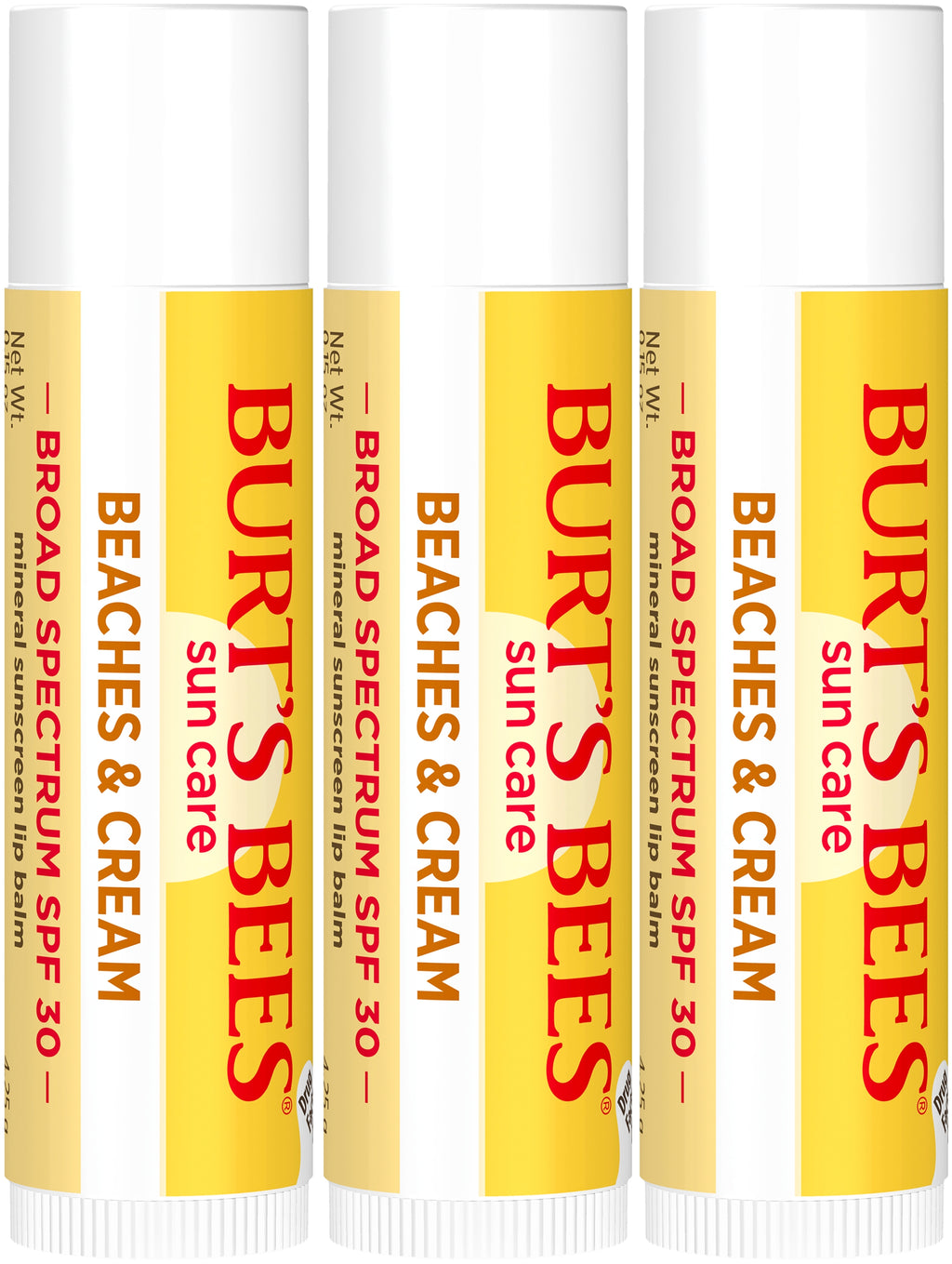 SPF 30 Lip Balm, Beaches & Cream Sun Care - without package